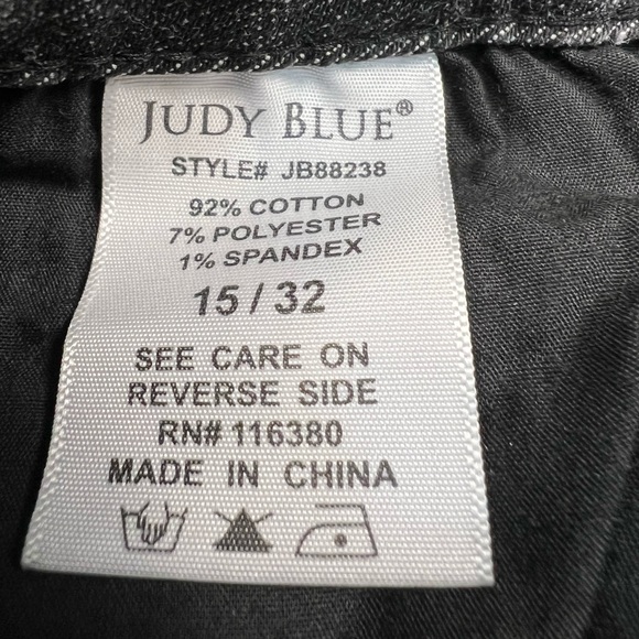 Judy Blue JB88238 Skinny Fit Capri Gray High Waist Jeans - Picture 8 of 10